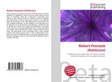 Portada del libro de Robert Pennock (Politician)