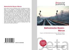 Bookcover of Bahnstrecke Bozen–Meran