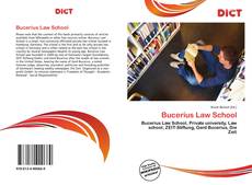 Bookcover of Bucerius Law School