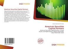 Обложка American Securities Capital Partners