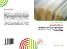Bookcover of Malcolm Rose