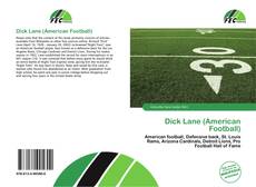 Capa do livro de Dick Lane (American Football) 