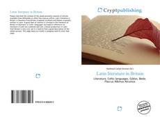 Latin literature in Britain kitap kapağı