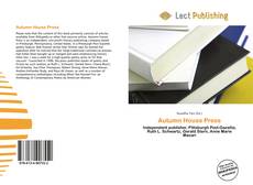Buchcover von Autumn House Press