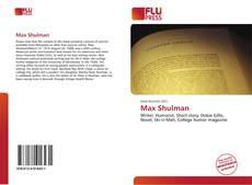Bookcover of Max Shulman