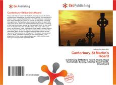 Capa do livro de Canterbury-St Martin's Hoard 