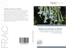 Buchcover von Château de Champs-sur-Marne