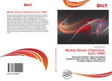 Mickey Shuler (Tight End, born 1986)的封面
