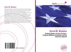 David M. Maddox kitap kapağı