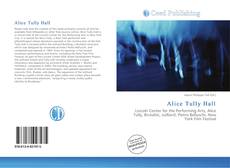 Copertina di Alice Tully Hall