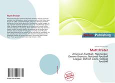 Matt Prater kitap kapağı