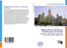 Portada del libro de Miguel Primo de Rivera, 2nd Marquis of Estella