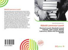 Capa do livro de Abbott Lawrence Lowell 