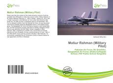 Capa do livro de Matiur Rahman (Military Pilot) 