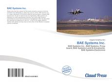 Bookcover of BAE Systems Inc.