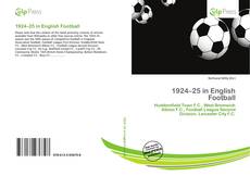 Bookcover of 1924–25 in English Football