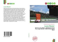 Buchcover von Louis Rosier