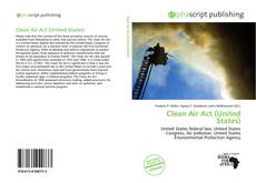 Borítókép a  Clean Air Act (United States) - hoz