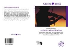 Ambrose (Bandleader) kitap kapağı