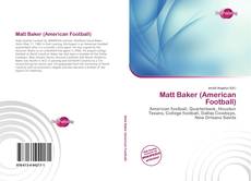 Matt Baker (American Football) kitap kapağı