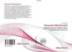 Bookcover of Alexander Mashkevitch