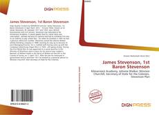 Capa do livro de James Stevenson, 1st Baron Stevenson 
