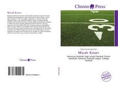 Buchcover von Micah Knorr