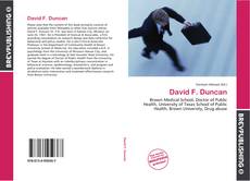 Bookcover of David F. Duncan