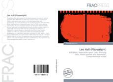 Buchcover von Lee Hall (Playwright)