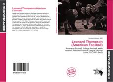 Leonard Thompson (American Football) kitap kapağı