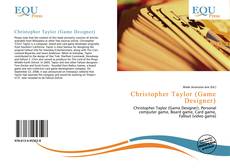 Bookcover of Christopher Taylor (Game Designer)