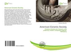 Bookcover of American Ceramic Society