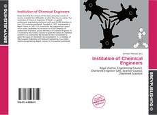 Borítókép a  Institution of Chemical Engineers - hoz