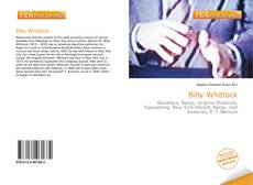 Billy Whitlock kitap kapağı