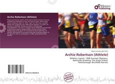 Capa do livro de Archie Robertson (Athlete) 