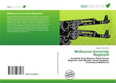 Buchcover von Melbourne University Regiment