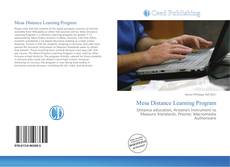 Bookcover of Mesa Distance Learning Program