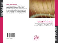 Evan Hirschelman kitap kapağı
