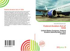 Bookcover of Federal Aviation Act of 1958