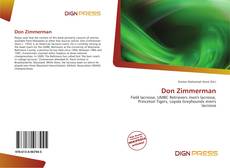 Don Zimmerman kitap kapağı