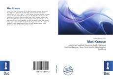 Buchcover von Max Krause