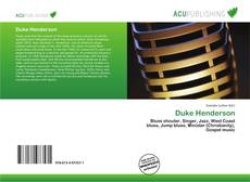 Duke Henderson kitap kapağı