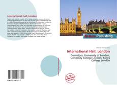 International Hall, London kitap kapağı