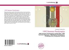 Bookcover of 1992 Summer Paralympics