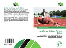 Capa do livro de California School for the Blind 