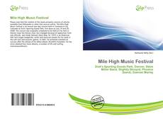 Bookcover of Mile High Music Festival