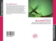 Capa do livro de MusicNOW Festival 