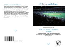 Bookcover of 1980 St. Louis Cardinals Season