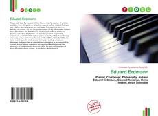 Bookcover of Eduard Erdmann