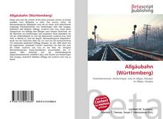 Capa do livro de Allgäubahn (Württemberg) 